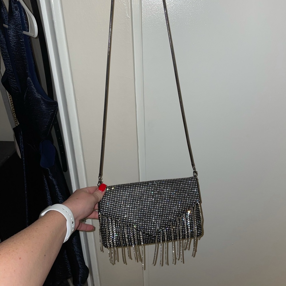 Jeweled Cross Body Purse